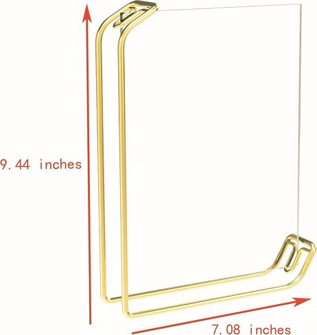 JIARI Picture Frame, Decorative Picture Frame Tabletop Display for 5x7 6x8 photo, Metal Photo Picture Frame with Clear Plexiglass for Vertical or Horizontal Display (Gold) in Saudi Arabia
