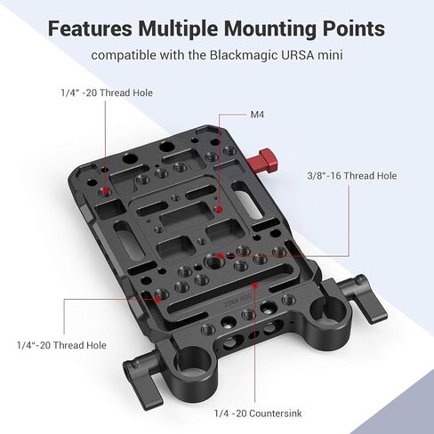 بطارية SMALLRIG V Mount VB99 Pro، بطارية صغيرة على شكل V بقدرة 99 وات/6800 مللي أمبير في الساعة مع شحن سريع PD بقدرة 100 وات USB-C، مع لوحة بطارية على شكل V، وبطارية على شكل V ولوحة لكاميرا DSLR، وكاميرا الفيديو، وحامل ثلاثي الأرجل - 5046 in Saudi Arabia