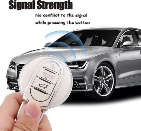 HIBEYO TPU Key Fob Cover for BMW Mini Cooper F55 Clubman F54 Hatch F56 Cabrio F57 Countryman Cooper S Cooper D Cooper SD F60 Accessories Key Shell Cover Protector-Purple in Saudi Arabia