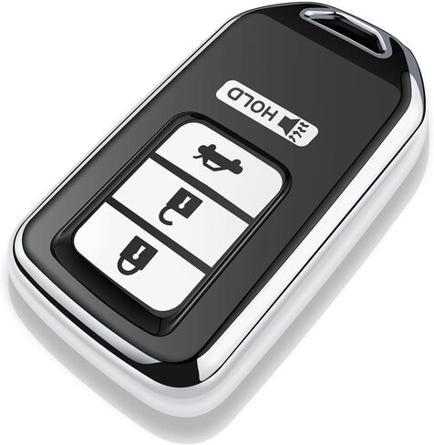 Tukellen لغطاء Honda Key Fob، حافظة مفاتيح ناعمة ممتازة من مادة TPU للحماية الكاملة لسيارة Honda Accord Civic CRV Pilot Ridgeline Odyssey Passport Smart Remote Key Protector 5 أزرار (أحمر) in Kuwait