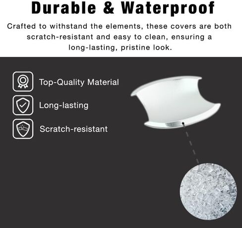 SEGADEN Chrome Door Handle Bowl Cover Trims Compatible with HONDA CRV 2007-2011 XG2210B in Kuwait