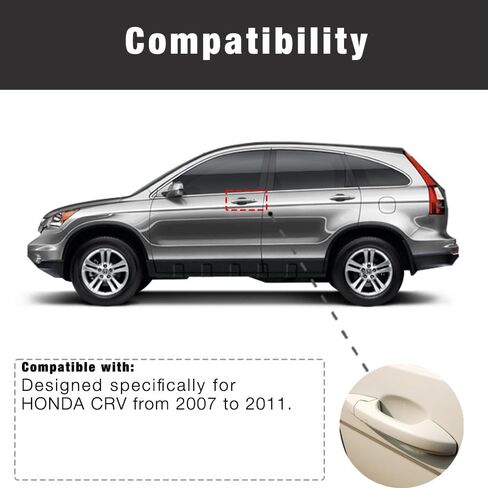 SEGADEN Chrome Door Handle Bowl Cover Trims Compatible with HONDA CRV 2007-2011 XG2210B in Kuwait