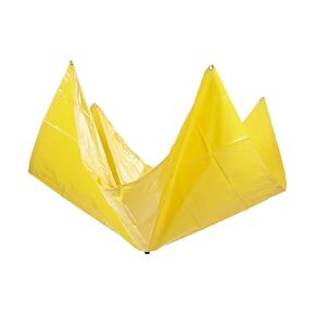 Mytee Products 5' x 5' Drain Tarp - Roof Ceiling Leak Drip Diverter Tarp Heavy Duty - Yellow