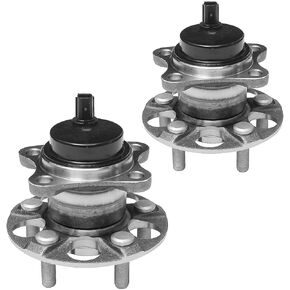 KEYOOG 2Pcs Rear Wheel Hub and Bearing Assembly Fit for 2010-2015 Toyota Prius (Exc. Prius C and Prius V Models),2015 Plug-In 512505 x2 (MB86305) [5 Lug W/ABS]