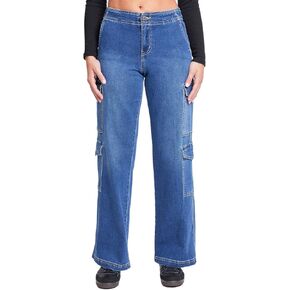 YMI Women’s Wide Leg Double Cargo Jean in Saudi Arabia