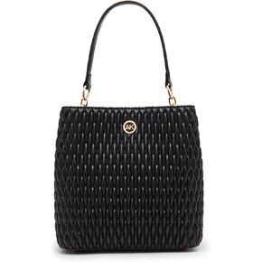 Anne Klein Ruched Bucket Bag with Convertible Strap