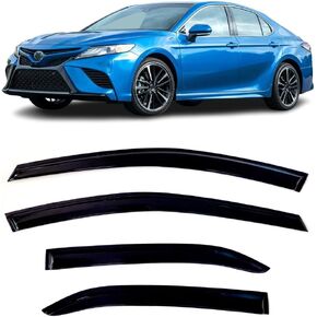 Side Window Visor Sun Deflector Rain Guard Vent Shade Fits Toyota Camry 2018-2024