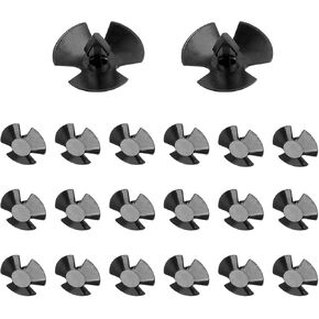 20 Pack Car Hood Buckle Clips, Waterproof Durable Nylon Insulation Fastener, Retaining Tool Replacement, Compatible with Chrysler Ram Charger Pacific OEM 878883AA LH LHS (Black)