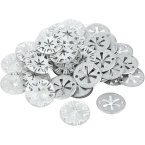 Heat Protection Clamping Discs Washer No.N90796501 Mounting Clip Nut for Audi A3 2015-2024 Metal Silver Tone 50 Set