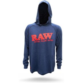 RAW Unisex Lightweight Hoodie Shirt - Variation - Navy Blue