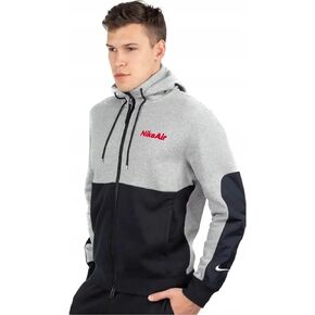 Nike Air Men's Full Zip Hoodie Jacket Size M Black
