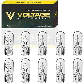 (10 Pack) 194 T10 Automotive Light Bulbs License Plate Dome Light Map Reading Light Trunk Light OEM Replacefment