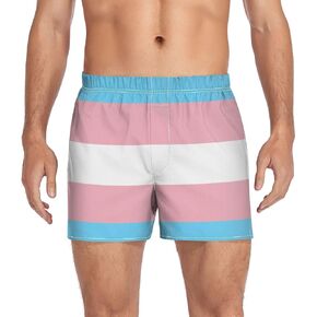 Men's Boxer Shorts Men's Underwear Brief Breathable Casual Boxer Flag Pattern