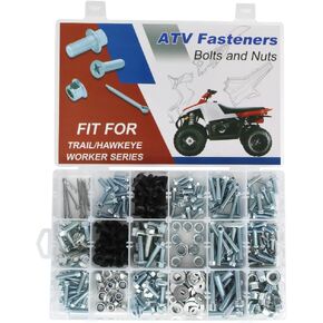 مجموعة مسامير ATV 330 قطعة تناسب Polaris Trail Blazer 250/330/400، Trail Boss 250/325/350L/330/4X4، Worker 335/500، Hawkeye 300/325/400 مجموعة أدوات تثبيت مسامير بلاستيكية لهيكل السيارة in Kuwait