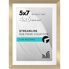 Americanflat Metal Floating Frame with Chain - Set of 3 - Includes Two 8x6 Frames and One 6x8 Frame - Pressed Flower Frame for Wall Display - Black Picture Frame with Shatter-Resistant Glass