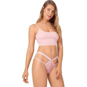 سراويل داخلية نسائية من Cottonhill - ملابس داخلية للسيدات مقصوصة - ثونغ شبكي صفيق - لباس داخلي مثير عالي الخصر in Kuwait