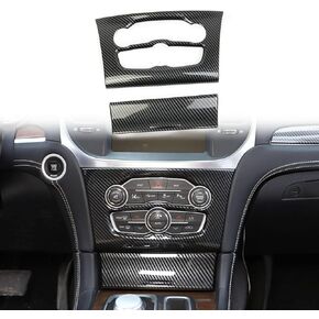 crosselec Carbon Fiber Central control Air conditioning A/C panel cover tirm for 2015-2021 Chrysler 300