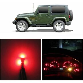 WLJH Ice Blue Instrument Panel Cluster Speedometer Tach Gauge Odometer Oil Temp Dashboard Indicator Light Bulb Led Package for Jeep Wrangler TJ 2001-2006