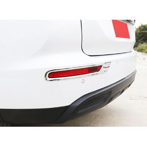Car Accessories Compatible with Mitsubishi New Outlander 2022 2023 2024 Exterior Rear Fog Light Lamp Bezel Cover Trim ABS 2PCS(Glossy Chrome Style)