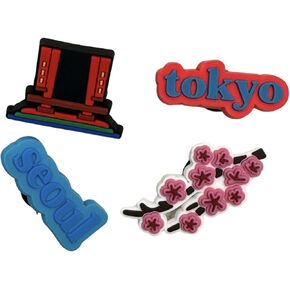 I Love City Shoe Charms for Crocs | Decorate with Beautiful Paris California Los Angeles Texas Charms for Crocs