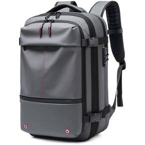 Travel Men Backpack 17 inch vacuum compression Laptop Backpack Large Capacity Backpack Extended Hiking Business backpack (grey)