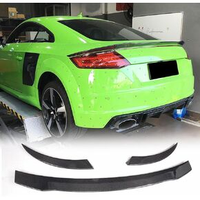 Carbon Fiber Rear Trunk Spoiler fits for Audi TT MK3 8S TTS TTRS 2 Door 2015-2020 Custom Parts Rear Trunk Lip Spoiler Rear Wing Spoiler Lip Body Kits Factory