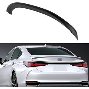 cciyu Lip Style Rear Trunk Lip Spoiler Wing Fits for 2019-2023 For Lexus For ES300h,2019-2023 For Lexus For ES350 Racing Trunk Spoiler(ABS Matte Black)