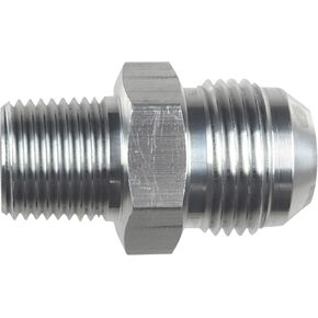 ICT Billet Straight -12AN Flare Male to 1/2"NPT Pipe Adapter Fitting 12 AN Bare Aluminum AN816-12-08A