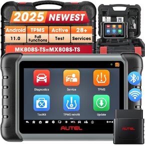 Autel MaxiCOM MK808S-TS Scanner, 2024 Complete TPMS Check/Activate/Relearn Tool, Same as MX808S-TS MK808Z-TS, 28+Service, BT Full System Scan,Bidirectional, FCA AutoAuth,Upgrade of MK808BT PRO MK808S