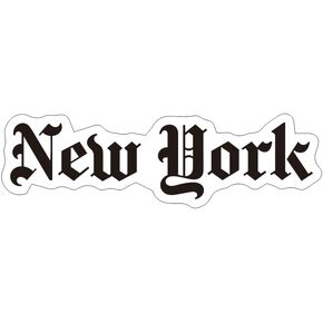 MAKTEM New York Decal Stickers for Car, Scrapbooking, Postcards, Waterbootles, New York City Souvenirs Decals Small, 1PC (Black)