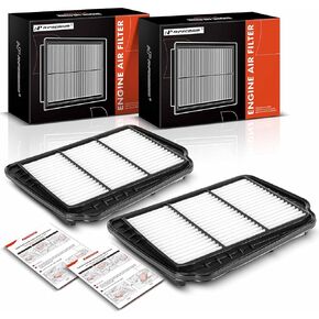 A-Premium 2-PC Engine Air Filter Compatible with Suzuki Forenza 2004-2008, Reno 2005-2008 & Chevrolet Optra 2004-2007, 2.0L, Replace# 96553450