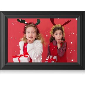SAMMIX Digital Picture Frame, 10.1 Inch WiFi Digital Photo Frame, IPS HD Touch Screen Electronic Picture Frame, 32GB Storage, Slideshow, Easy to Share Photos and Video via Uhale APP, Silver Mirrored