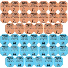 Bundle Contents - 20 pack of Wonder Wafer Car Air Freshener: 10 Clean Car, 10 New Leather, 2 scents