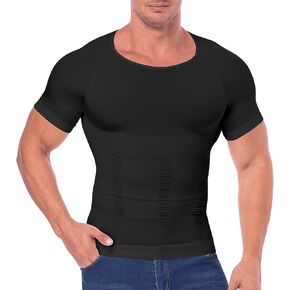 Men's Compression Shirt Tummy Control Shapewear Body Shaper Slim Undershirt