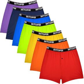 Men's Boxer Briefs Viscose Boxers for Men Colorful Breathable Mens Underwear Boxer Brief
