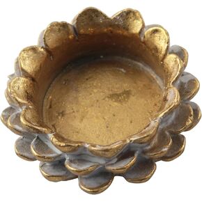 LQ Industrial Resin Pinecone Candle Cup Ornament Small Birthday Decoration Pinecone Candle Holder Vintage Prayer Candle Holder 1x2.6in for Home Decoration Table Centre Wedding Birthday Theme Party