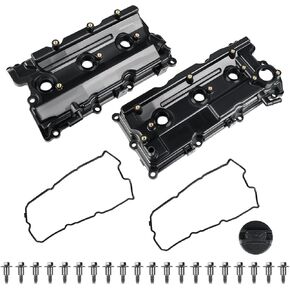WATERWICH Engine Valve Cover with Gasket & Bolts Compatible with Nissan Pathfinder Infiniti QX4 3.5L 2002 2003 2004 Replacement for 13264-5W500 13264-5W510