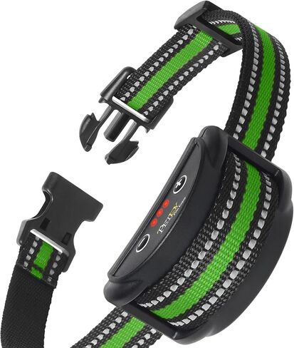 PetJoy Dog Bark Collar for Small Medium Large Dog, Barking Collar with Beep & Shock, Smart Anti Bark Collars with 5 Sensitivity - 7 Progressive Procedures (Red) in Saudi Arabia