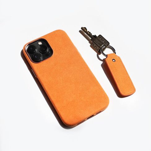 Keychain for Alcantara Material, Handmade Full-Wrap (Black) in Saudi Arabia