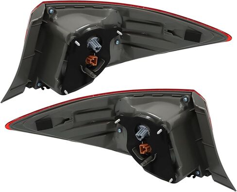 labwork 1 Pair Left and Right Side Outer Tail Lights Replacement for Toyota Corolla Sedan 2017-2019 Brake Light Red Lens TO2805130 8155002B00 in Saudi Arabia