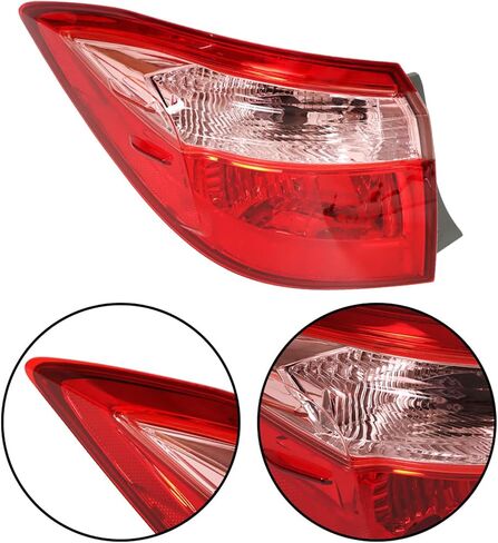 labwork 1 Pair Left and Right Side Outer Tail Lights Replacement for Toyota Corolla Sedan 2017-2019 Brake Light Red Lens TO2805130 8155002B00 in Saudi Arabia