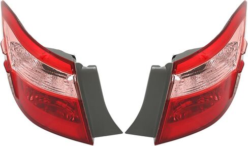labwork 1 Pair Left and Right Side Outer Tail Lights Replacement for Toyota Corolla Sedan 2017-2019 Brake Light Red Lens TO2805130 8155002B00 in Saudi Arabia
