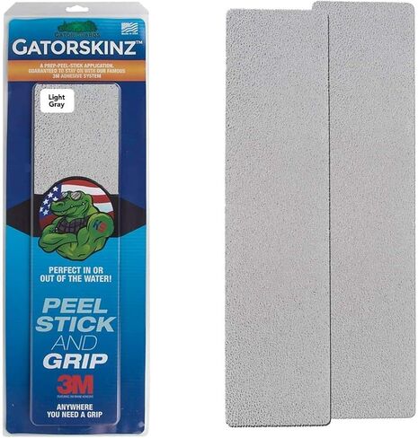 Gator Guards GatorSkinz Grit Finish Step Pads - Multi Surface Application - UV Resistant - Durable Traction - DIY Installation, Peel and Stick - Four Colors - Made in The USA in Kuwait