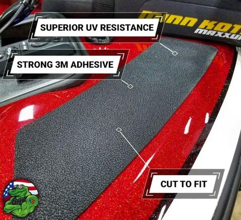 Gator Guards GatorSkinz Grit Finish Step Pads - Multi Surface Application - UV Resistant - Durable Traction - DIY Installation, Peel and Stick - Four Colors - Made in The USA in Kuwait