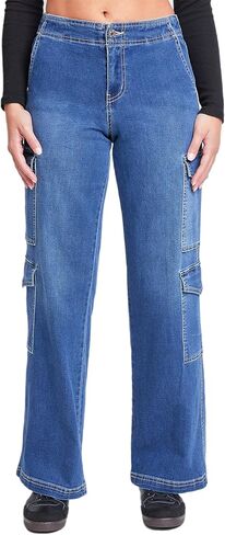 YMI Women’s Wide Leg Double Cargo Jean in Saudi Arabia
