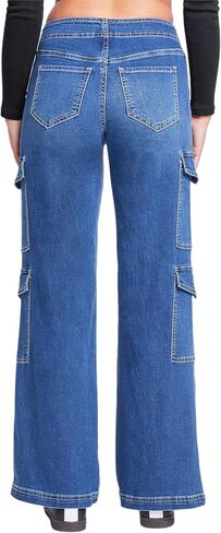 YMI Women’s Wide Leg Double Cargo Jean in Saudi Arabia