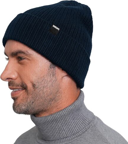 Wmcaps Beanie Winter Cuffed Beanie for Men Women, Soft Texture Stylish Slouchy Beanie, Unisex Warm Knit Caps in Saudi Arabia