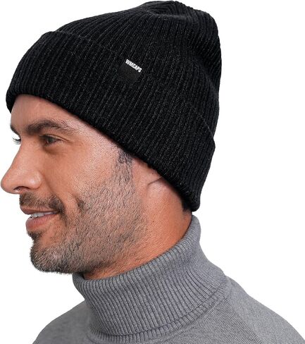 Wmcaps Beanie Winter Cuffed Beanie for Men Women, Soft Texture Stylish Slouchy Beanie, Unisex Warm Knit Caps in Saudi Arabia