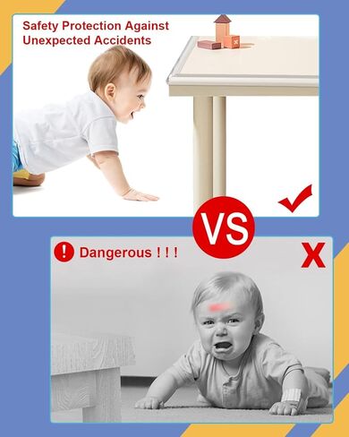 16 Pack Corner Guards Baby Proofing Furniture Corner & Edge Safety Bumpers Corner Covers Protectors Baby Proof Bumper & Cushion to Cover Sharp Furniture & Table Edges (L Shape) in Kuwait