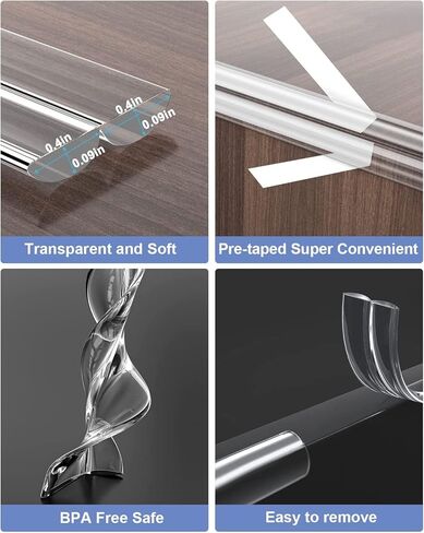 16 Pack Corner Guards Baby Proofing Furniture Corner & Edge Safety Bumpers Corner Covers Protectors Baby Proof Bumper & Cushion to Cover Sharp Furniture & Table Edges (L Shape) in Kuwait